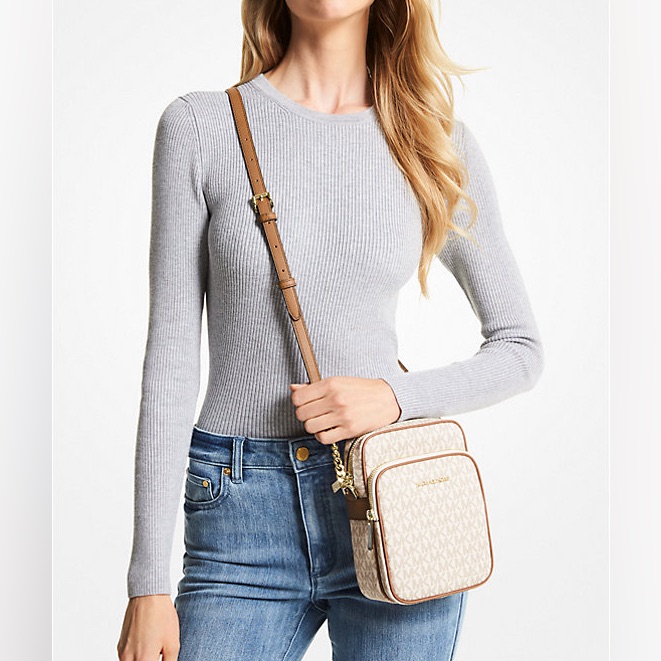 Michael Kors Jet Set Travel Medium Logo Crossbody Bag
